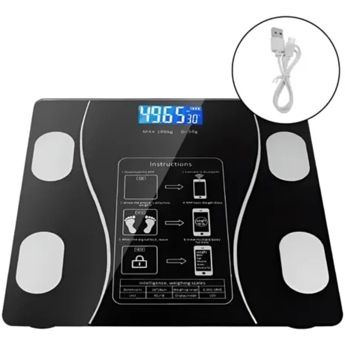 Bascula Digital Inteligente Bluetooth
