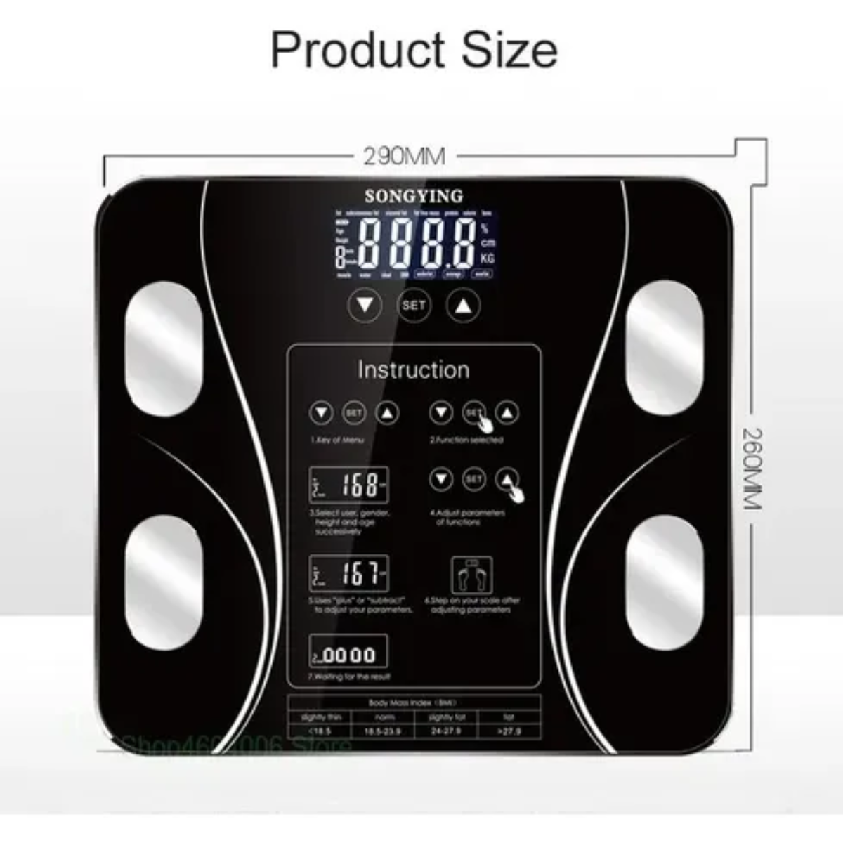 Bascula Digital Inteligente Bluetooth