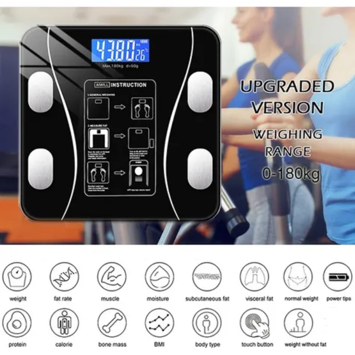 Bascula Digital Inteligente Bluetooth